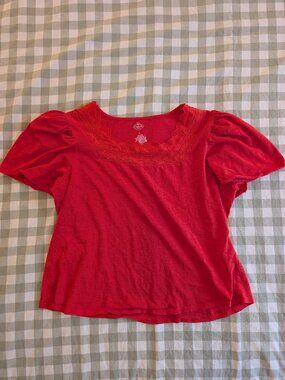St. John's Bay Flutter Sleeve Shirt